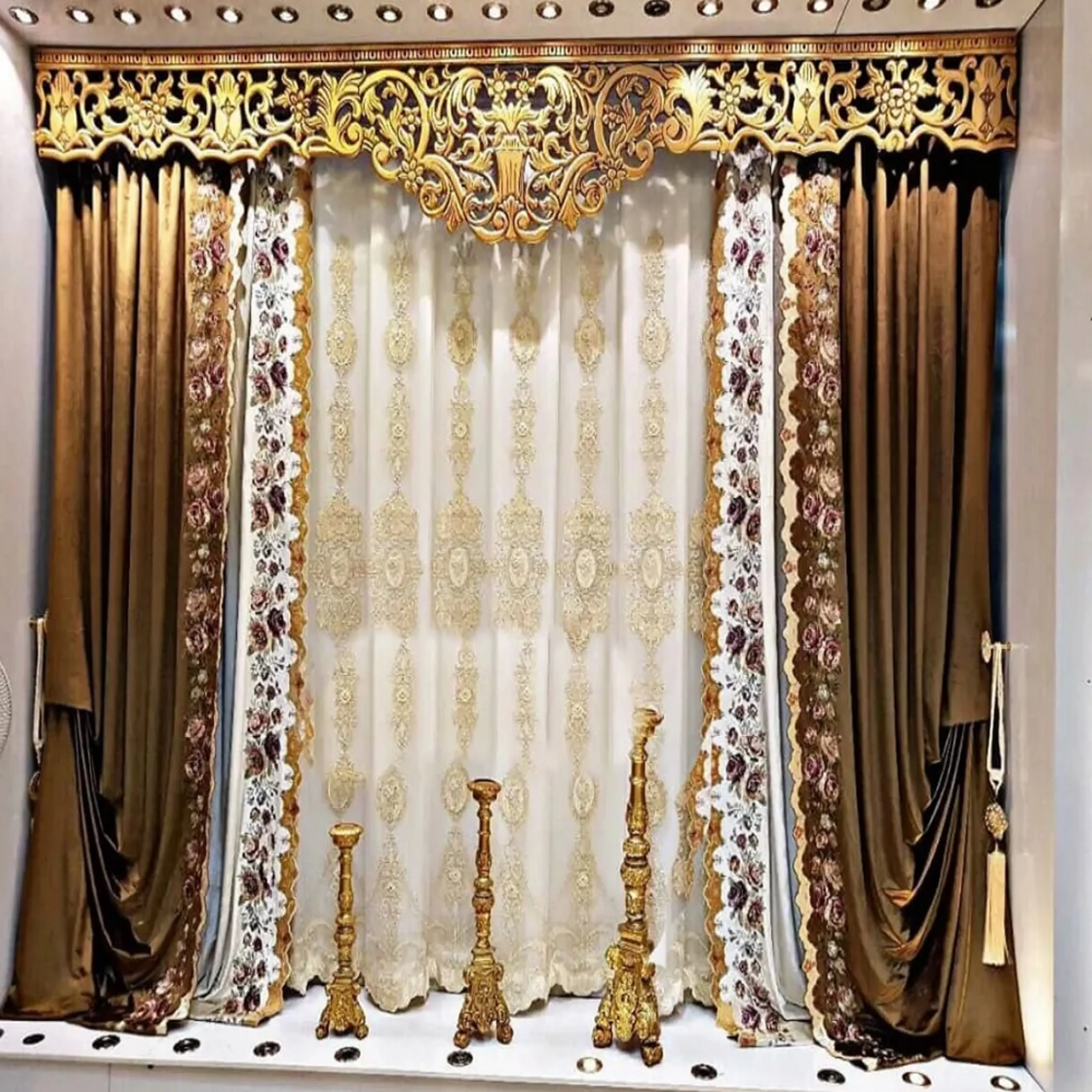 پرده حریر ترکیه ای گل دار مدل 2230 پرده حریر ترکیه ای گل دار مدل 2230